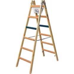 ILLER-LEITER Breitsprossenstehleiter Professional 2x6 Sp. 1106-7