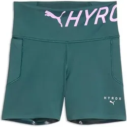 PUMA Damen Freizeit / Mode Sommer GJ Shorts Shorts Da W PUMA x HYROX PWRMODE 4 SHORT TIGHT, Größe XS in gr?n gr?n