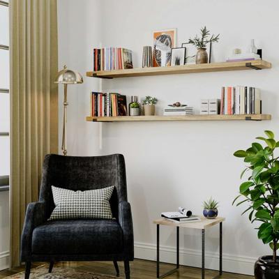 Wallniture 48-60-72 Inch Floating Shelf, Book Shelves for Living Room, Shelving Units and Storage, Office Shelves, Hanging, Finish Options