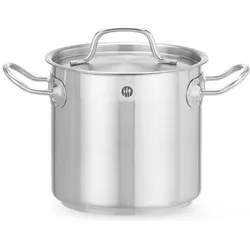 Hendi Kochtopf hoch mit Deckel 3 l 160x150 mm EDS Profi, Pfanne + Kochtopf, Silber