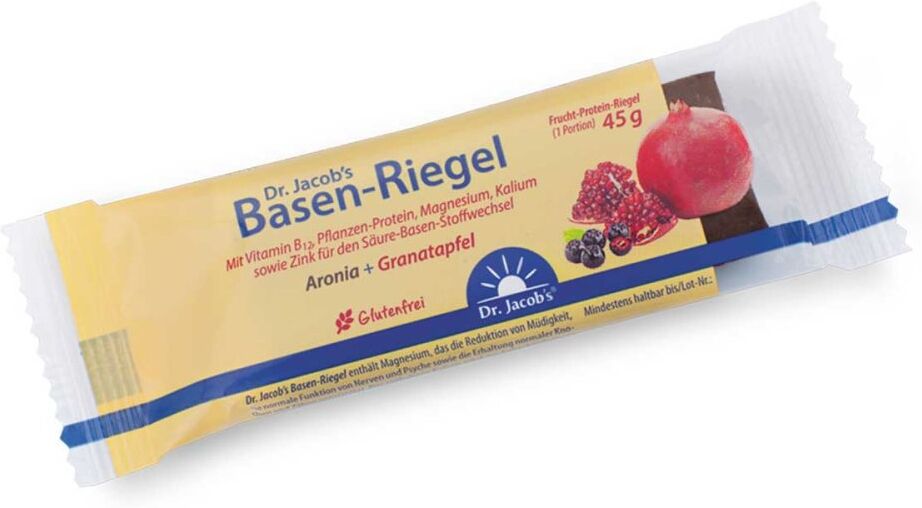 Dr. Jacob's Dr.Jacob's Basen-Riegel Granatapfel Frucht Protein B12 vegan 45g