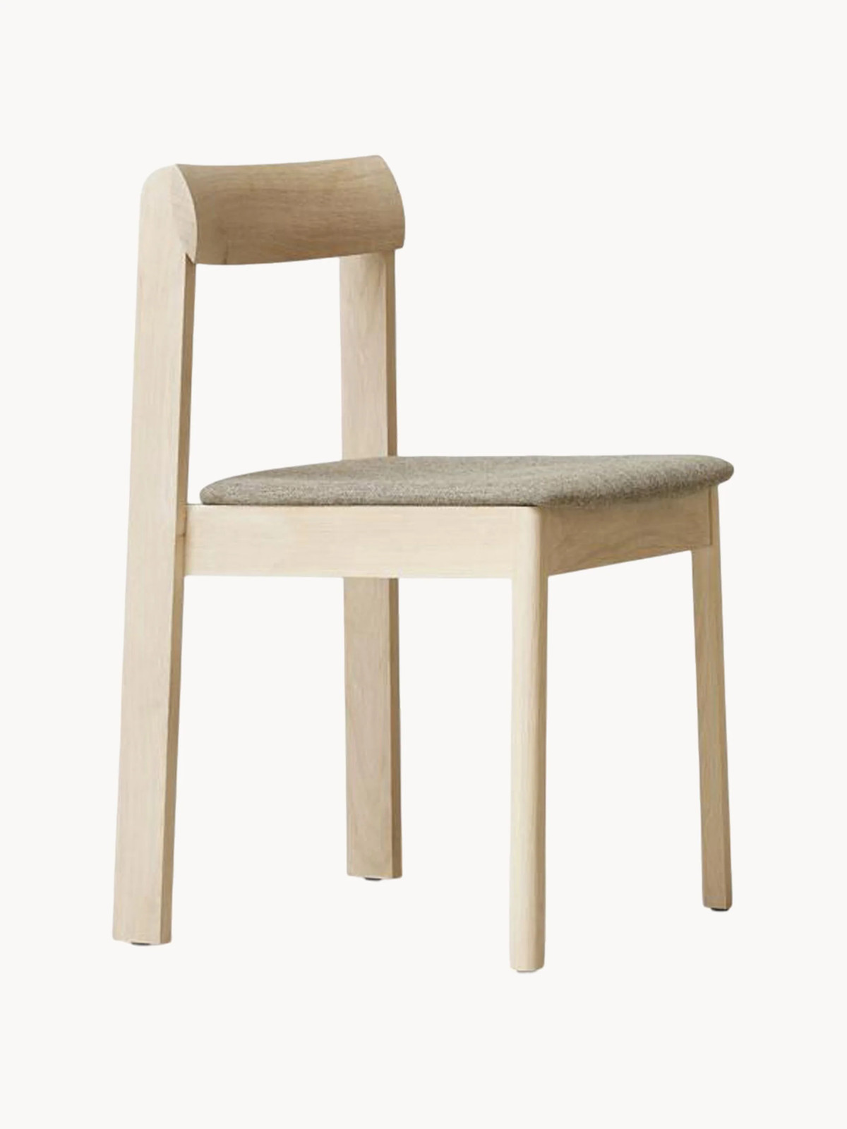 Form & Refine Houten stoel Blueprint met wollen zitvlak