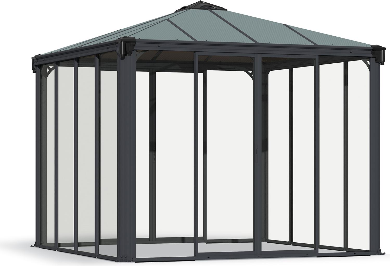 Palram - Canopia Aluminium Kaltwintergarten Ledro 3000 Grau 295x295x276 cm