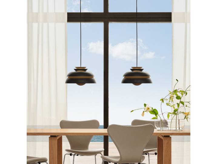 Concert P1 Suspension Black - Fritz Hansen - Salon / séjour - Design - Métal - À ampoule unique