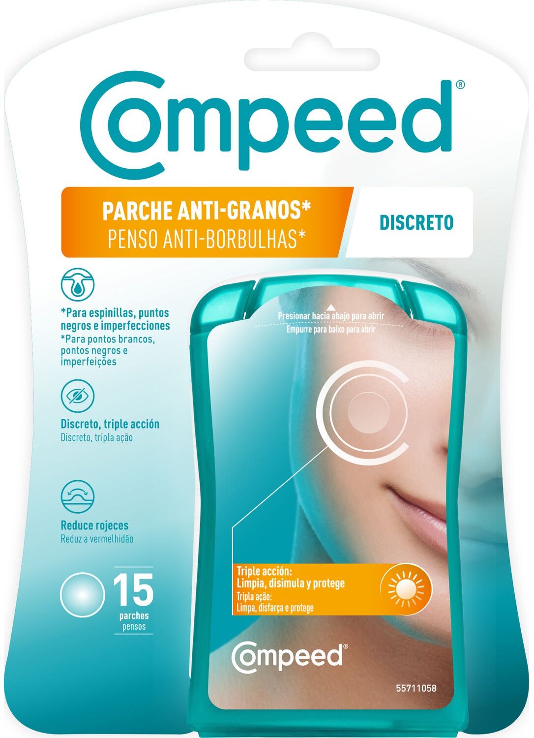 Compeed Parche Anti-granos Discreto 15uds