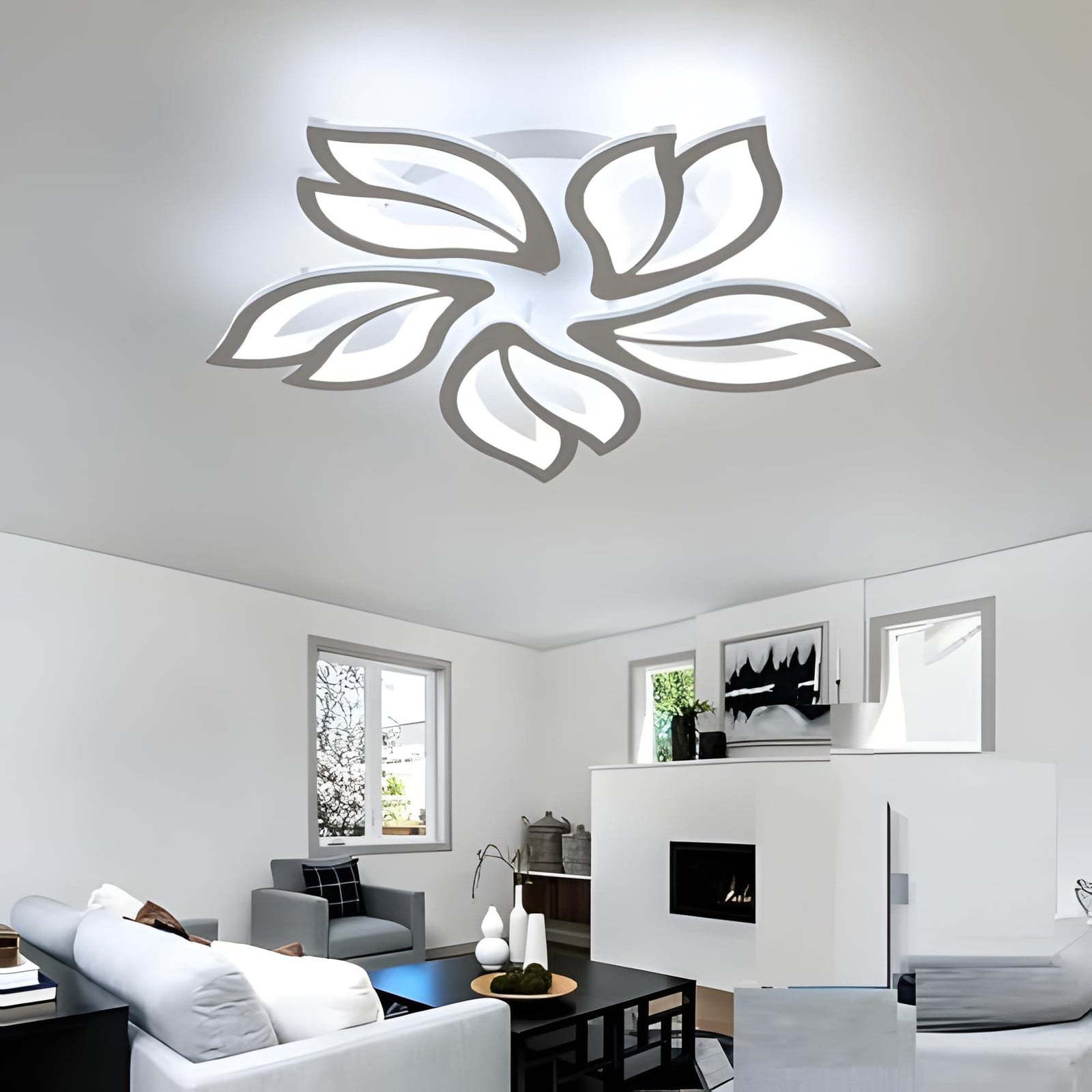 Comely LED-plafondlamp met bloemvormig modern design, 65W