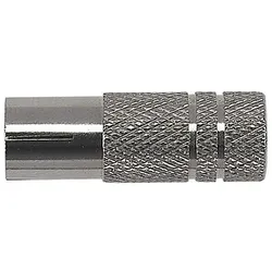 Axing CKK6-00 IEC-Koax-Kupplung, axial, Vollmetall, auf Kabel aufschraubbar CKK00600  - 100 Stück