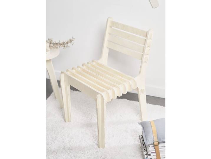 Chaise japandi tu beige