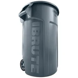 Rubbermaid Brute runde Mehrzwecktonne auf zwei Rä
