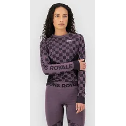 Mons Royale Ascender Merino Funktionsshirt mauve / black Gr. L