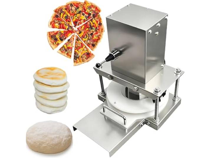 Elektrische Pizzateigpresse for Pressen von Pizza Kommerzielle elektrische Teigausrollmaschine for Gebäck, Pizzateig, Gebäckpresse(9.84 )