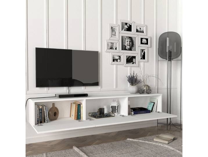 Tv-meubel Vihti zwevend 180x31x29\,5 cm wit