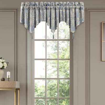 Lorenzo Window Ascot Valance by Royal Court in Blue (Size ONE SIZE)