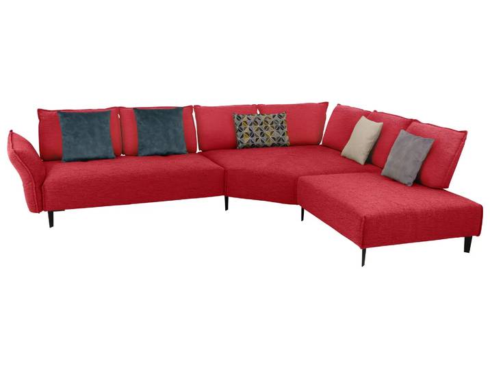 Ecksofa Bochum Basic Schillig Willi / Farbe: Ruby Red / Material: Leder Basic