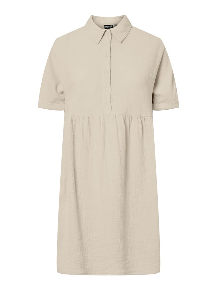 Pieces Kleid in Beige - S