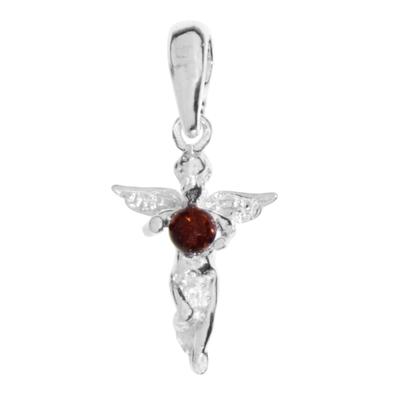 Kettenanhänger OSTSEE-SCHMUCK "Ostsee-Schmuck Anhänger kleine Elfe Anhänger kleine Elfe", weiß, Schmuckanhänger, Damen, 27 x 13mm, Silber 925 (Sterlingsilber), 1,4 g, Kettenanhänger
