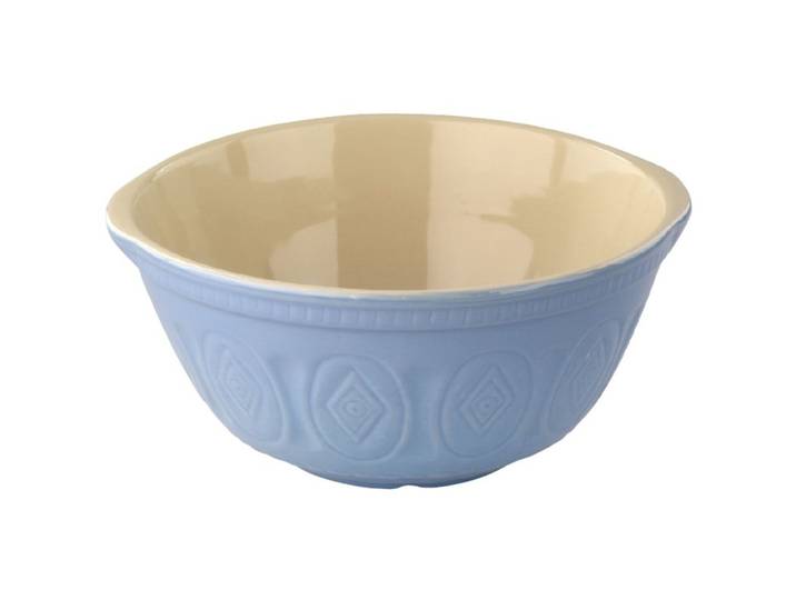 Diverse Traditionelle Rührschüssel m. Prägung, blau, Ø 31 cm, 5 l - Material: Keramik - 122
