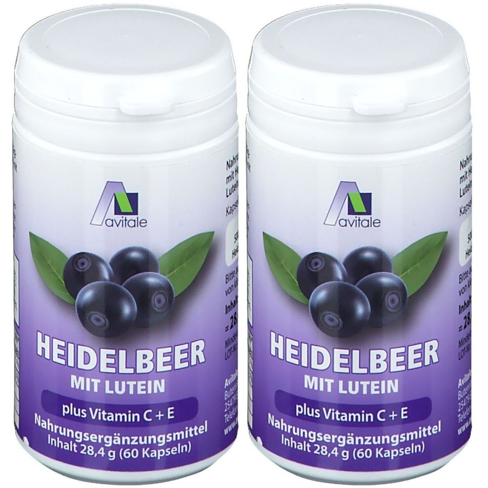 Heidelbeer KAPSELN+Lutein+C+E 2x 2x60 St Kapseln