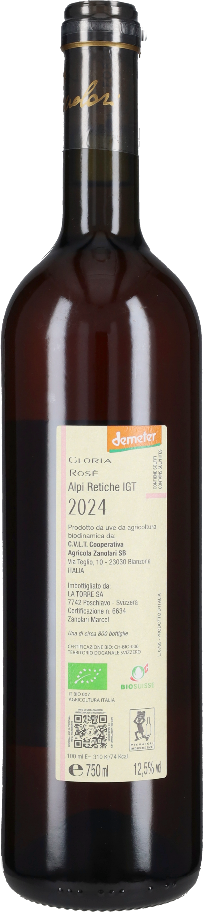 Nebbiolo Rosé 'Gloria' Marcel Zanolari 2024