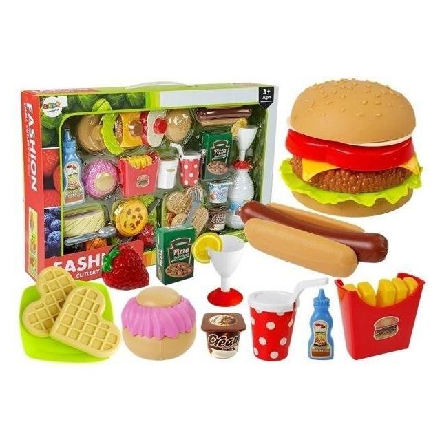Lean Toys Hamburger-Set mit Toppings (7058)