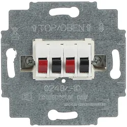 Busch-Jaeger 0248/04-101 Stereo-Lautsprecher-Anschlussdose Mit Steckklemmen 2CKA000230A0403 024804101