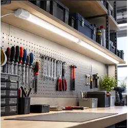 150cm OSRAM TubeKIT LED Unterbauleuchte & Möbelleuchte mit Netzstecker und Schalter - warmweißes Licht