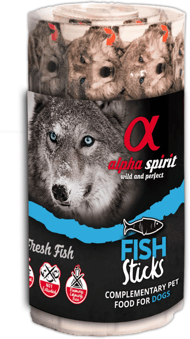 Alpha Barritas Individuales De Pescado Para Perros 12 uds x 16 Barritas
