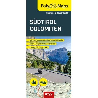 FolyMaps Südtirol Dolomiten 1:250 000, Karte von , TVV Touristik-Verlag GmbH, 978-3-937063-67-6