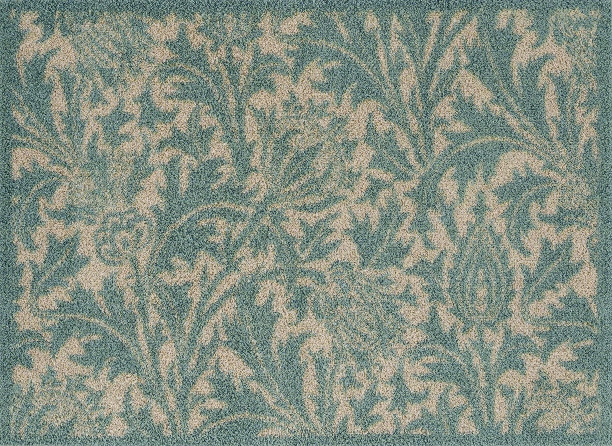 Fussmatte TURTLE MAT "Thistle Green", grün, B:60cm H:9mm L:85cm, Baumwolle, Teppiche, Fussmatte grün B : 60cm 1 Stk., 9mm, L: 85cm