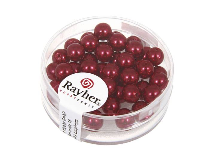 Rayher Renaissance Glaswachsperlen 6 mm 45 Stück