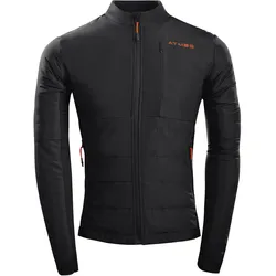 Oxford, Motorradjacke, Atmos Thermo Fleece Fleece-gefütterte Thermo-Mittelschicht unter Motorradjacke, Schwarz, S (Herren, S)
