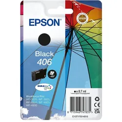 Epson, Druckerpatrone, Sglpack BK 406 Umbrella DURABrite Ultra (BK)