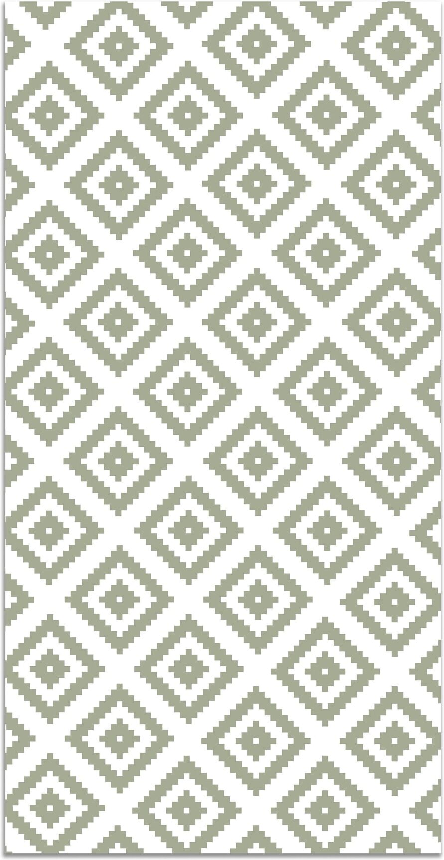 Home and Living Tapis vinyle carrés verts 80x250cm Vert 250x0x80cm