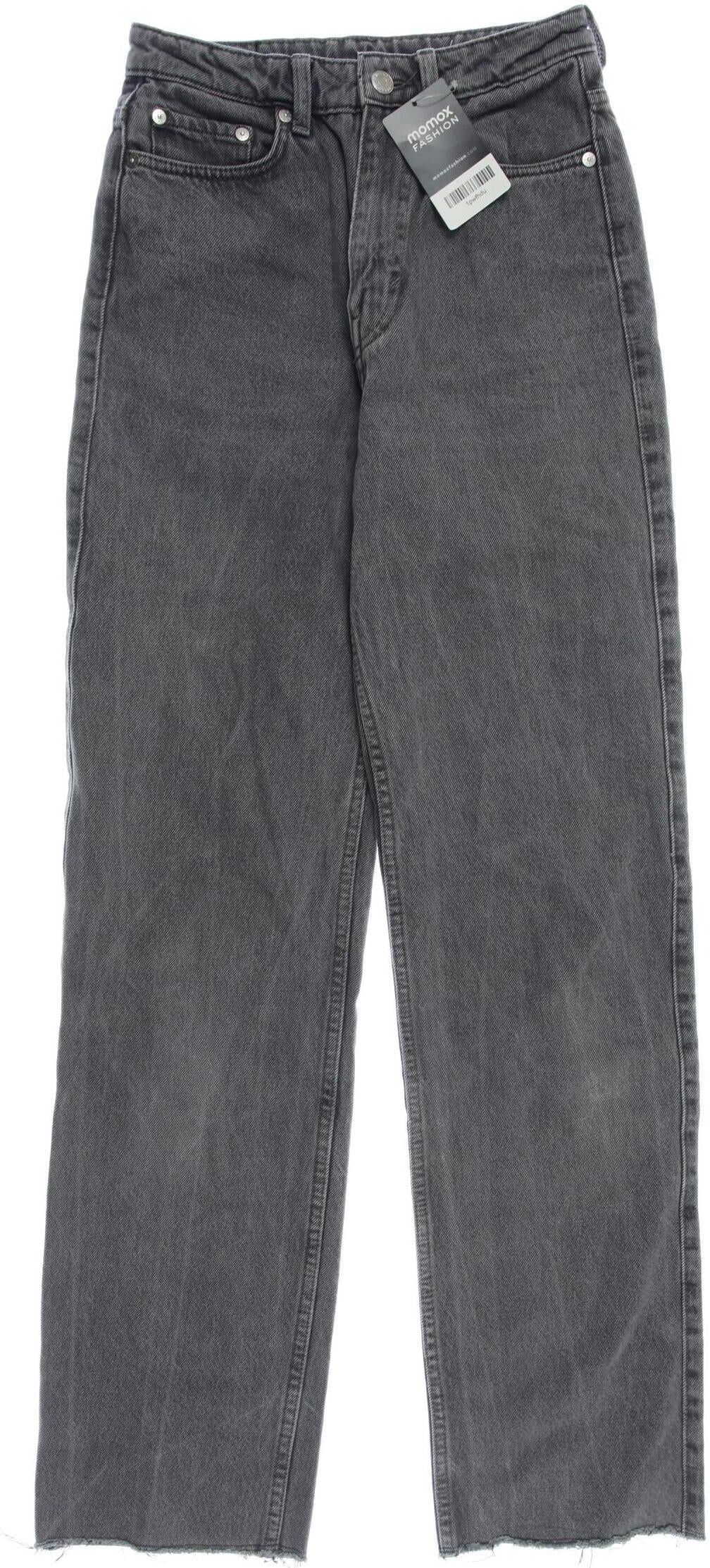 Weekday Damen Jeans, Grau, Gr. W25, Baumwolle - Second Hand