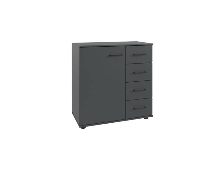Kommode - Farbe: graphit - Material: Holzwerkstoff - 46