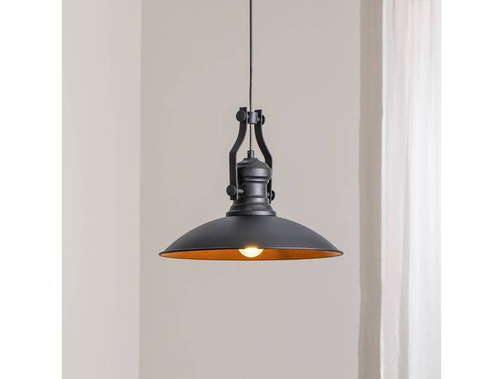 Hängelampe Fimda ROYALTECH, dimmbar, schwarz, für Wohn- / Esszimmer, Metall, Pendelleuchte