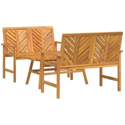 vidaXL, Gartenlounge, Mamisella (2x Bank + Tisch)