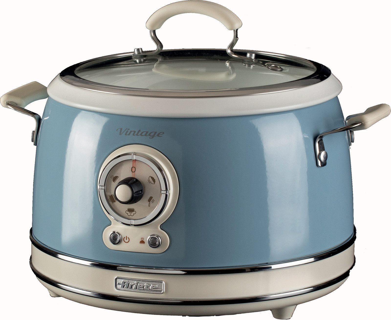 Ariete Multifunctionele pan en slowcooker, vintage blauw