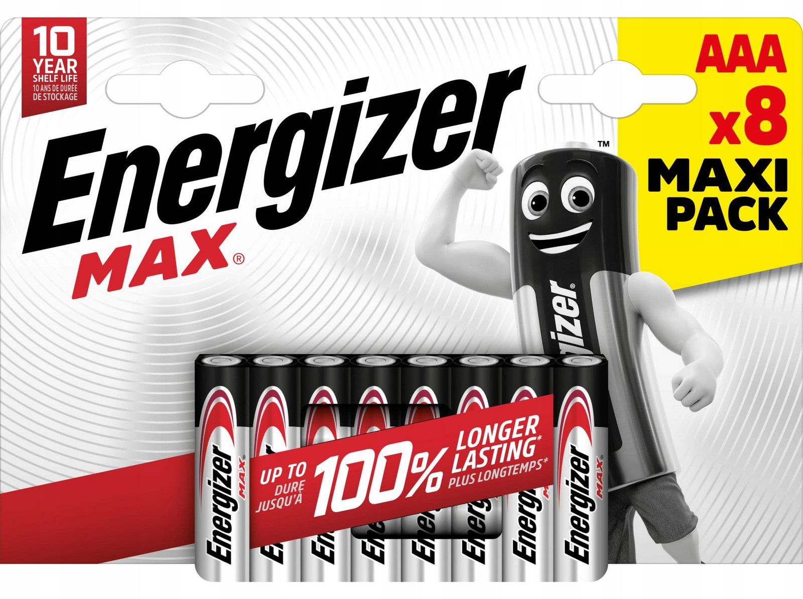 Energizer Max AAA LR03 Batterijen 8 stuks Eco