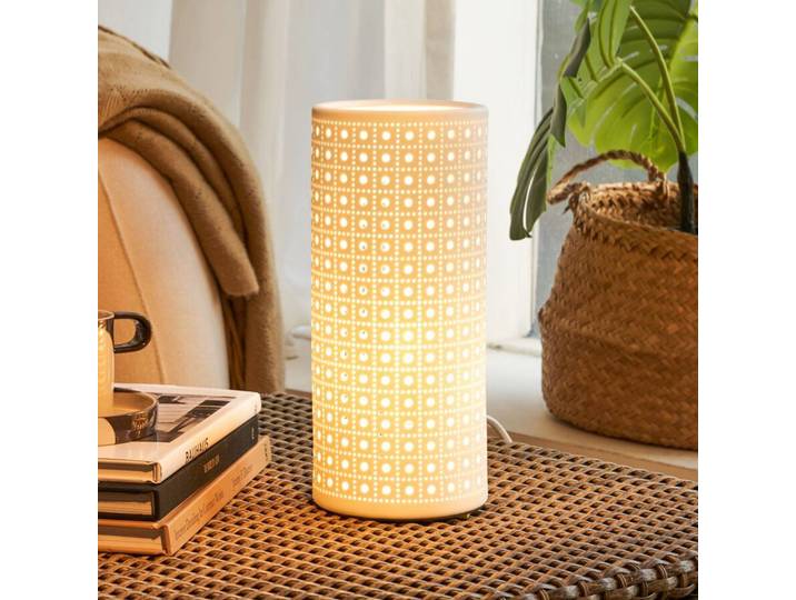 Pauleen Tischlampe PURE SUNKISS, weiß / opal, für Wohn- / Esszimmer, Keramik, Junges Wohnen, Tischlampe