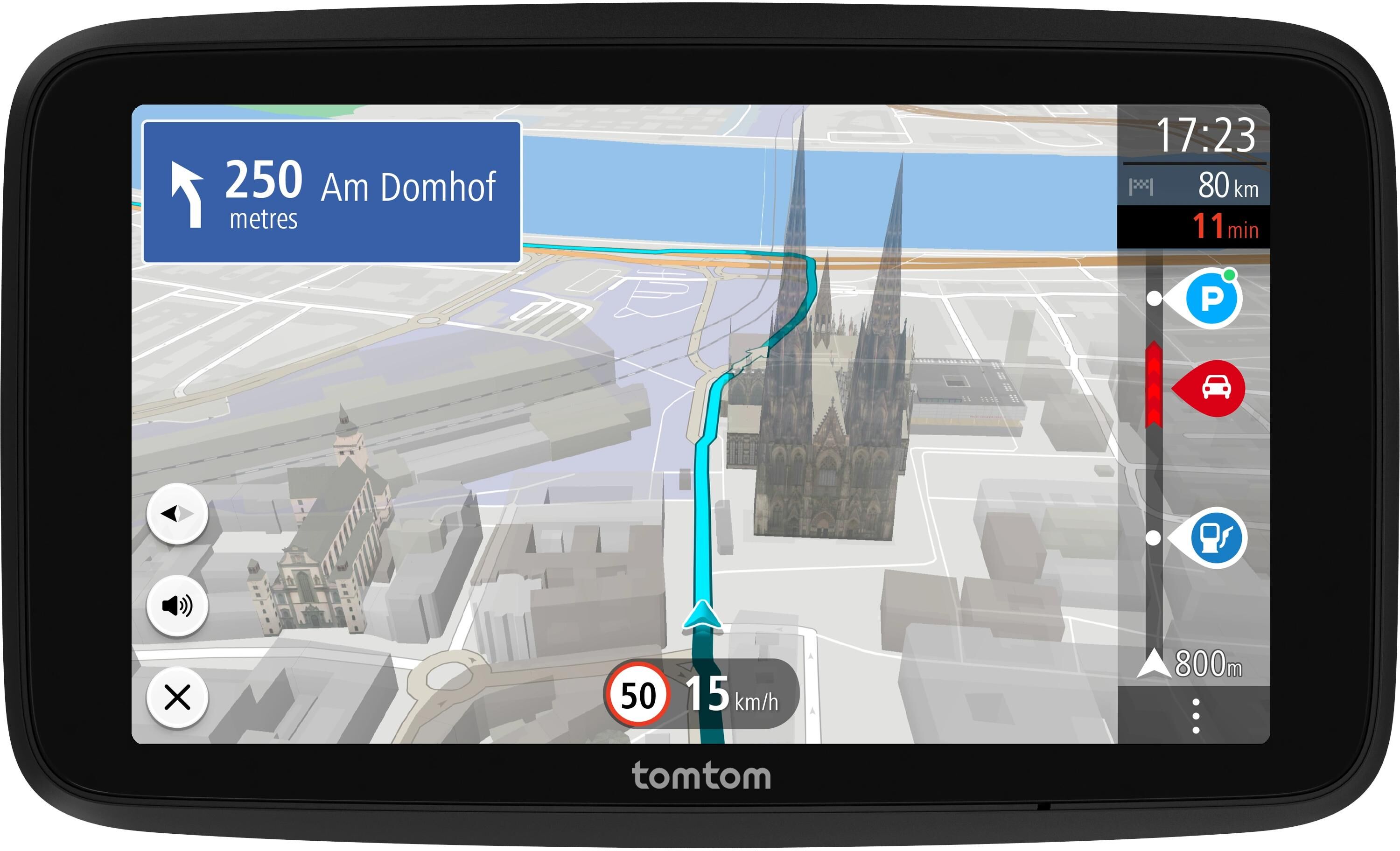 Navigationsgerät TOMTOM "GO Navigator 2. Gen. 6", schwarz, B:16,4cm H:100cm T:18cm, Navigationsgeräte, Navigationsgerät schwarz Einheitsgröße