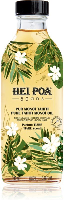Hei Poa Pure Tahiti Monoï Oil Tiara Multifunktionsöl Für Körper und Haar 100 ml