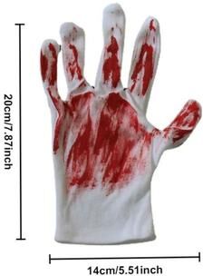 Uplifted Goods Bloody Halloween Party Gloves For Costume And Decorations one Size