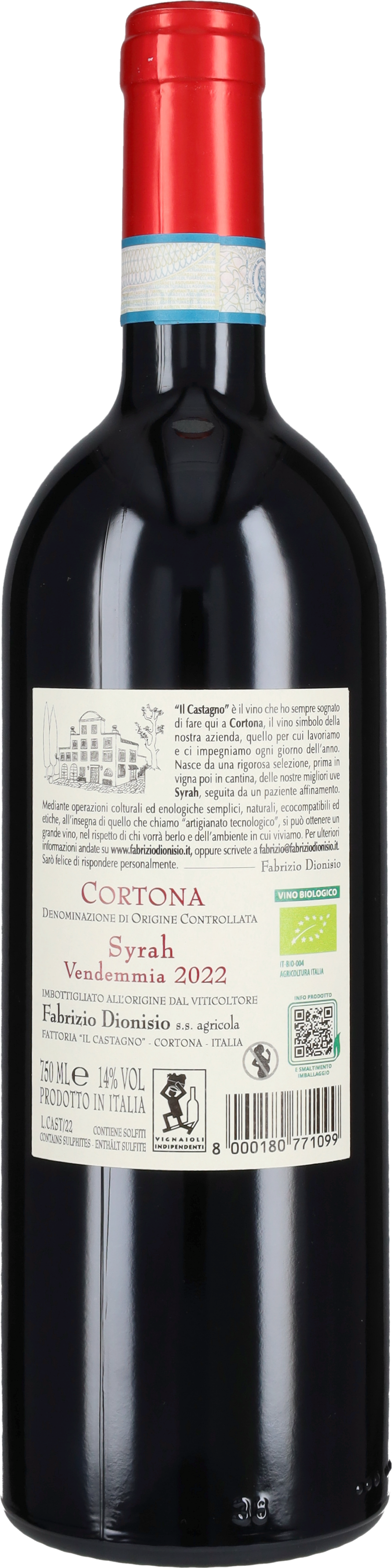 Dionisio Fabrizio Syrah 'Il Castagno' Fabrizio Dionisio 2022