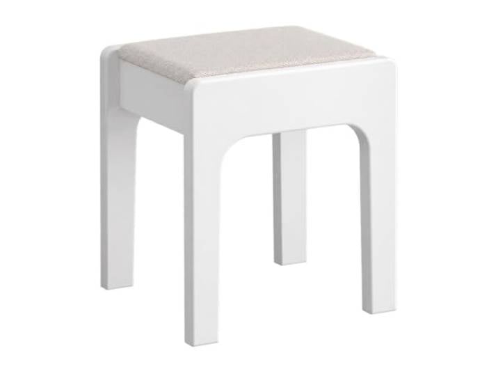 WSJJXS Massivholz Hocker mit Verstecktem Stauraum und Sitzkissen Sitzbank Truhe, leises Scharnier, abgerundete Ecken, App Entriegelung(White,Style D)