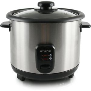 Emerio Reiskocher Eco, RCE-110118.5, 1,5 Liter, 500 Watt, mit Warmhaltefunktion, silber
