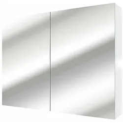 AcquaVapore Spiegelschrank, Badspiegel, Badezimmer Spiegel City 100cm weiß NEIN ohne LED-Beleuchtung