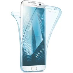 moex Double Case Samsung Galaxy S6 Edge Silikon 360 Grad Schutz