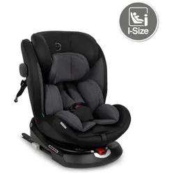MoMi, Kindersitz, EMI i-Size schwarz / Autositz / für Kinder von 40 bis 150 cm / bis 36 kg (Kindersitz)