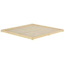 Erst-Holz Extra flaches Futonbett 180x200 Kiefer lackiert Ehebett V-60.47K-18 Rollrost inkl.